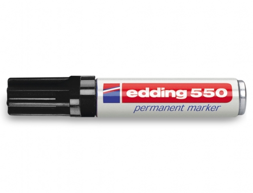Rotulador Edding punta fibra permanente 550 negro n.1 punta redonda 550-01, imagen 4 mini