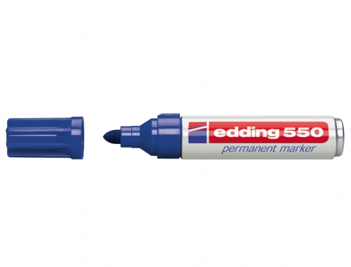 Rotulador Edding punta fibra permanente 550 azul n.3 punta redonda 550-03, imagen 2 mini