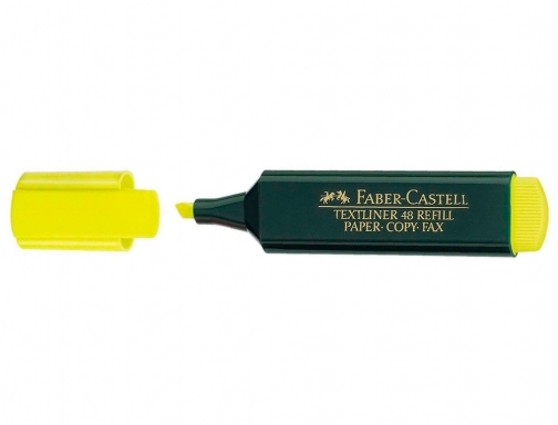 Rotulador Faber-Castell fluorescente textliner 48-07 amarillo blister de 1 unidad 145099 , amarillo fluor, imagen 5 mini