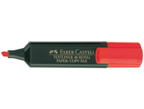 Rotulador faber fluorescente 48-21 rojo Faber-Castell 154821, imagen 2 mini