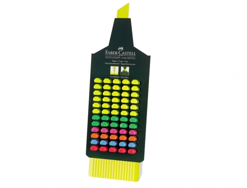 Rotulador faber fluorescente 48 expositor 60 unidades colores surtidos Faber-Castell 154833, imagen 2 mini