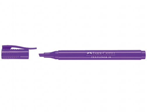 Rotulador faber fluorescente textliner 38 violeta Faber-Castell 157736, imagen 2 mini