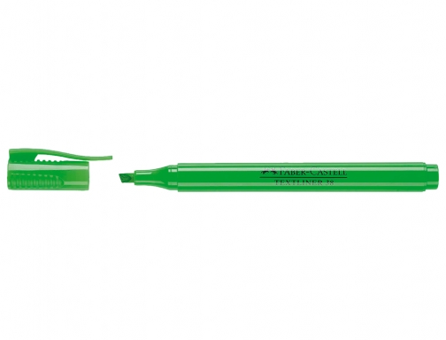 Rotulador faber fluorescente textliner 38 verde Faber-Castell 157763, imagen 2 mini