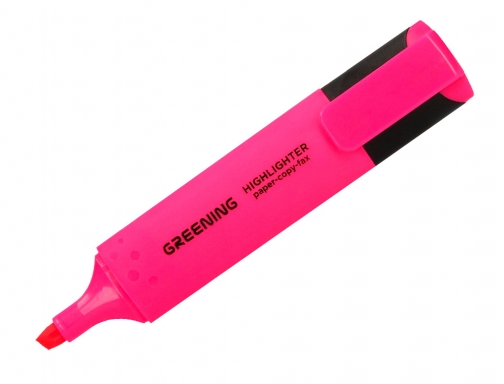 Rotulador Greening fluorescente punta biselada rosa GN10 , rosa fluor, imagen 3 mini