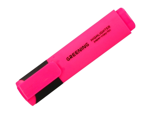 Rotulador Greening fluorescente punta biselada rosa GN10 , rosa fluor, imagen 4 mini