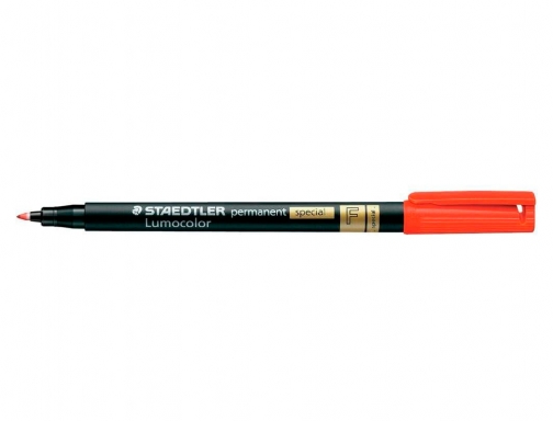 Rotulador lumocolor Staedtler retroproyeccion punta de fibra permanente 319-2 rojo punta fina 319 F-2, imagen 2 mini