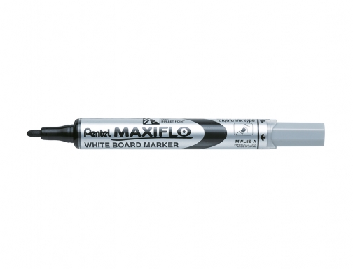 Rotulador maxiflo Pentel para pizarra blanca color negro MWL5S. A, imagen 2 mini