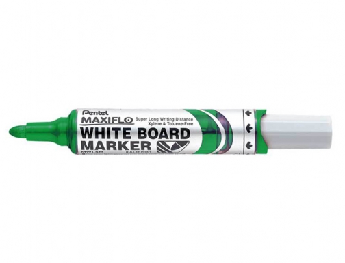 Rotulador maxiflo Pentel para pizarra blanca color verde MWL5S. D, imagen 2 mini