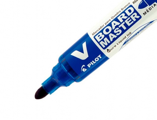 Rotulador Pilot v board master para pizarra blanca azul tinta liquida trazo NVBMA, imagen 4 mini