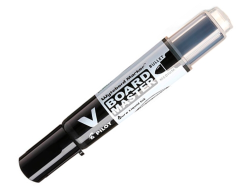 Rotulador Pilot v board master para pizarra blanca negro tinta liquida trazo NVBMN, imagen 3 mini