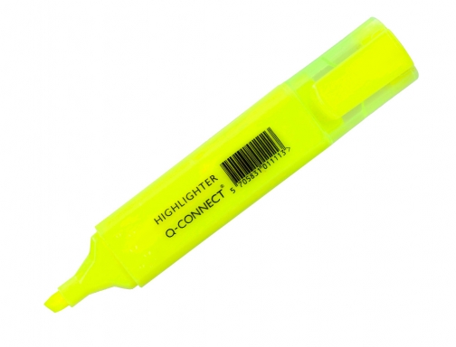 Rotulador Q-connect fluorescente amarillo punta biselada KF01111, imagen 2 mini
