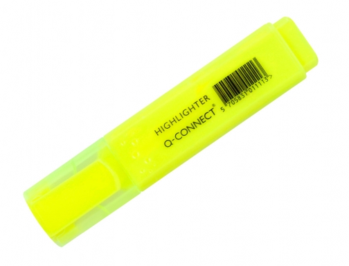 Rotulador Q-connect fluorescente amarillo punta biselada KF01111, imagen 3 mini