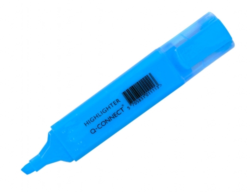 Rotulador Q-connect fluorescente azul punta biselada KF01114, imagen 2 mini