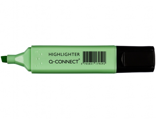 Rotulador Q-connect fluorescente pastel verde punta biselada KF17959, imagen 2 mini