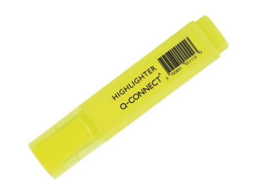 Rotulador Qconnect fluorescente punta biselada caja de 6 unidades colores surtidos KF01909, imagen 3 mini