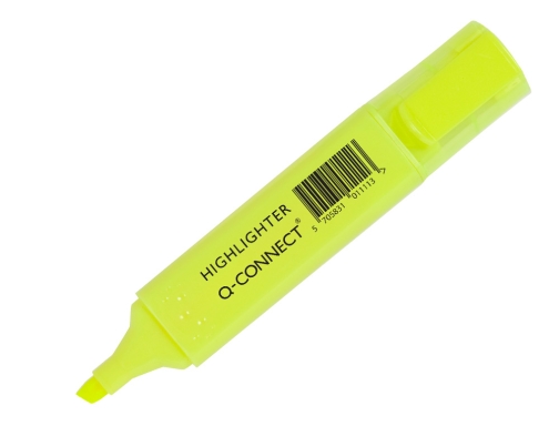 Rotulador Qconnect fluorescente punta biselada caja de 6 unidades colores surtidos KF01909, imagen 4 mini