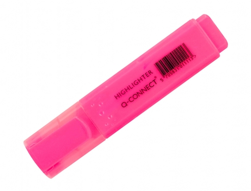 Rotulador Q-connect fluorescente rosa punta biselada KF01112, imagen 3 mini