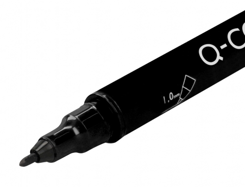 Rotulador Q-connect marcador permanente doble punta color negro 4 mm y 1 KF11343, imagen 5 mini