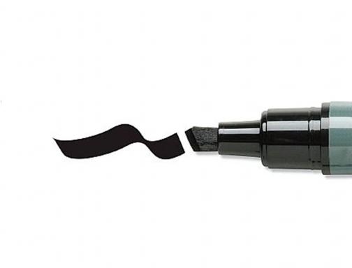 Rotulador Q-connect marcador permanente negro punta biselada 5.0 mm KF26042, imagen 4 mini