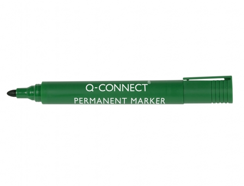 Rotulador Q-connect marcador permanente verde punta redonda 3 mm KF01773, imagen 2 mini