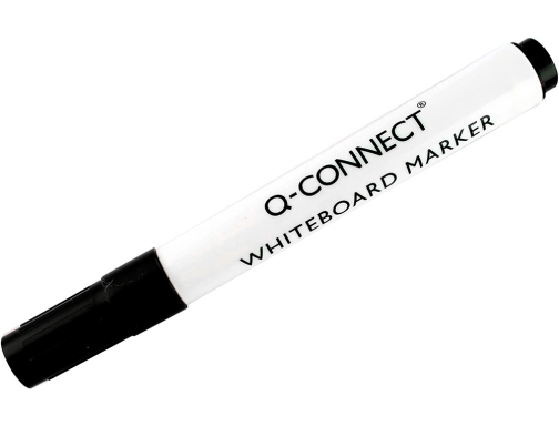 Rotulador Qconnect pizarra blanca color negro punta redonda 3 mm KF26035, imagen 3 mini