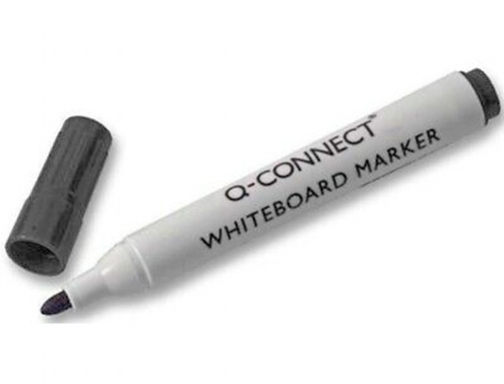 Rotulador Q-connect pizarra blanca color negro punta redonda 3 mm KF26035, imagen 4 mini