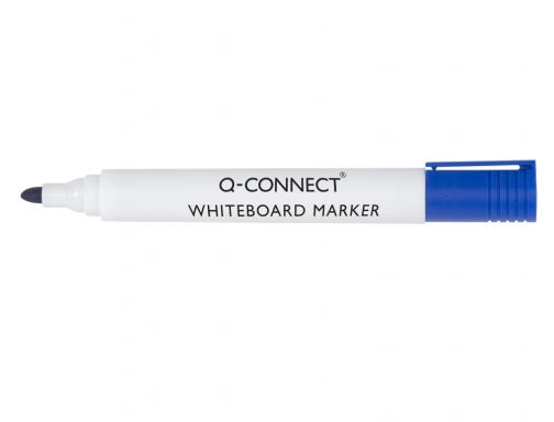 Rotulador Q-connect pizarra blanca color azul punta redonda 3 mm KF26036, imagen 2 mini