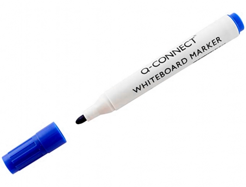 Rotulador Q-connect pizarra blanca color azul punta redonda 3 mm KF26036, imagen 3 mini