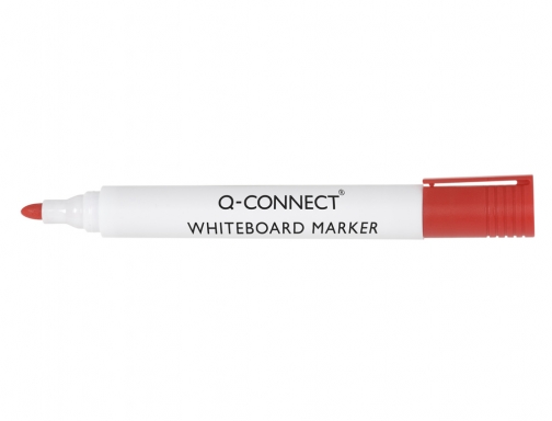 Rotulador Q-connect pizarra blanca color rojo punta redonda 3 mm KF26037, imagen 2 mini