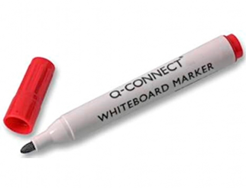 Rotulador Q-connect pizarra blanca color rojo punta redonda 3 mm KF26037, imagen 5 mini