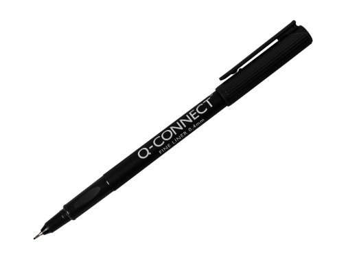 Rotulador Q-connect punta de fibra fine liner negro 0.4 mm KF25007, imagen 3 mini