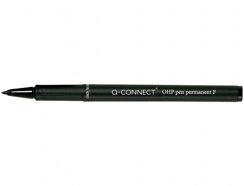 Rotulador Q-connect retroproyeccion punta fibra super fina redonda 0.5 mm permanente negro KF01068, imagen 2 mini