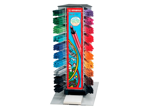 Rotulador Stabilo acuarelable pen 68 counter expositor 240 unidades colores surtidos 68 240, imagen 3 mini