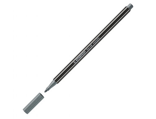 Rotulador Stabilo acuarelable pen 68 de metal plata 1 mm 68 805, imagen 2 mini