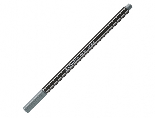 Rotulador Stabilo acuarelable pen 68 de metal plata 1 mm 68 805, imagen 3 mini