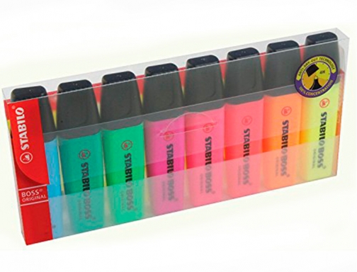 Rotulador Stabilo boss fluorescente 70 estuche de 8 unidades colores surtidos 70 8, imagen 3 mini