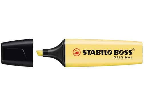 Rotulador Stabilo boss pastel fluorescente 70 amarillo cremoso 70 144, imagen 2 mini