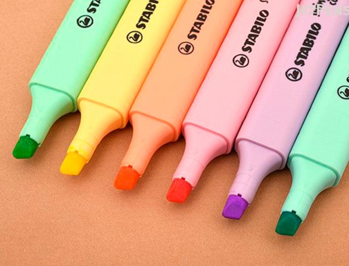 Rotulador Stabilo fluorescente swing cool color pastel bolsa de 6 unidades colores 275 6-08 , surtidos, imagen 3 mini