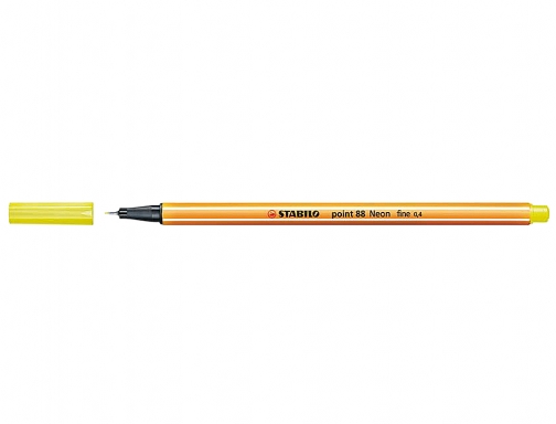Rotulador Stabilo punta de fibra point 88 amarillo neon 88 024, imagen 2 mini