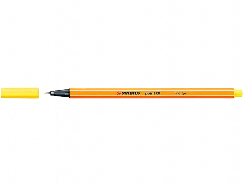 Rotulador Stabilo punta de fibra point 88 amarillo limon 0,4 mm 88 24, imagen 2 mini