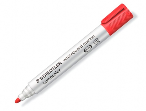 Rotulador Staedtler lumocolor 351 para pizarra blanca punta redonda 2 mm recargable 351-2 , rojo, imagen 2 mini