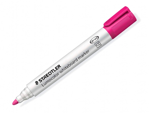 Rotulador Staedtler lumocolor 351 para pizarra blanca punta redonda 2 mm recargable 351-20 , rosa, imagen 2 mini