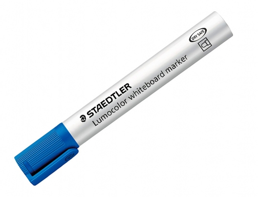 Rotulador Staedtler lumocolor 351 para pizarra blanca punta redonda 2 mm recargable 351-3 , azul, imagen 3 mini