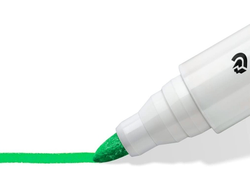 Rotulador Staedtler lumocolor 351 para pizarra blanca punta redonda 2 mm recargable 351-53 , verde claro, imagen 4 mini