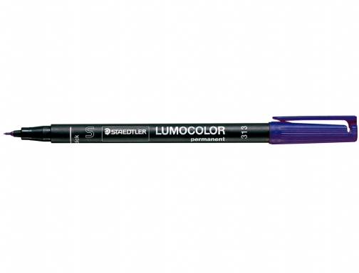Rotulador Staedtler lumocolor retroproyeccion punta de fibra permanente 313-3 azul punta super 3133, imagen 2 mini