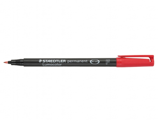 Rotulador Staedtler lumocolor retroproyeccion punta de fibrapermanente 318-2 rojo punta fina redonda 3182, imagen 4 mini