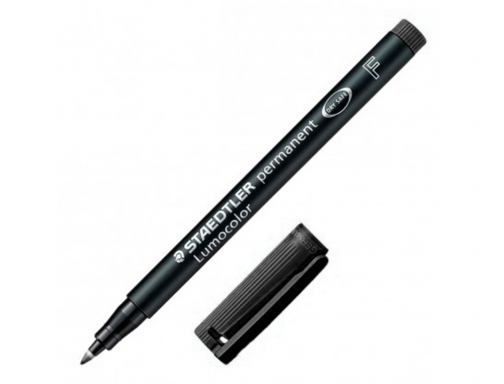 Rotulador permanente Staedtler Lumocolor F, punta fina, 0,6 mm 318-9 Negro, imagen 2 mini