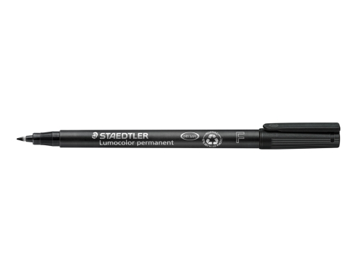 Rotulador permanente Staedtler Lumocolor F, punta fina, 0,6 mm 318-9 Negro, imagen 5 mini