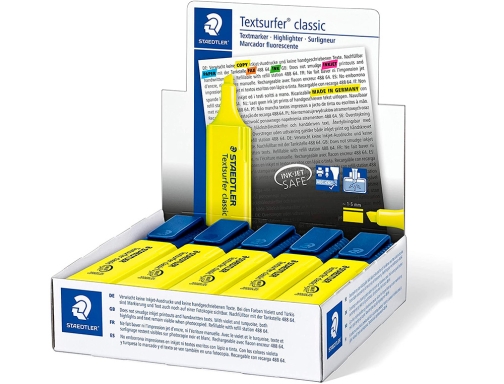 Rotulador Staedtler textsurfer classic 364 fluorescente amarillo 364-1, imagen 3 mini