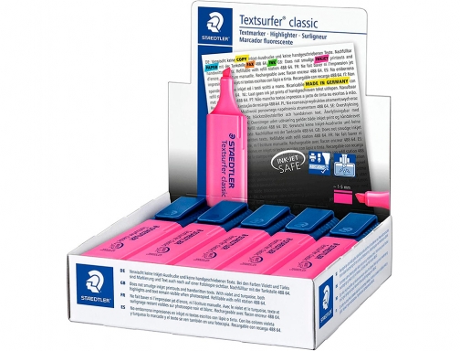 Rotulador Staedtler textsurfer classic 364 fluorescente rosa 364-23, imagen 3 mini